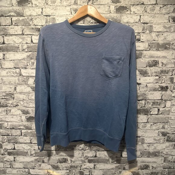 EUC J.Crew Men's Blue Sweater with pocket Size M - Picture 1 of 11